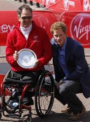 Krige with Prince Harry 